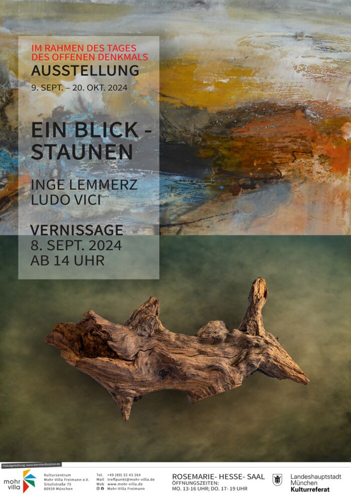 Plakat zur Veranstaltung: Ausstellung: Ein Blick - Staunen