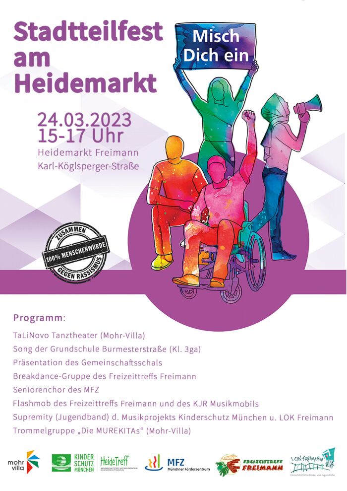 Plakat zur Veranstaltung: Gemeinschaftsaktion - Stadtteilfest