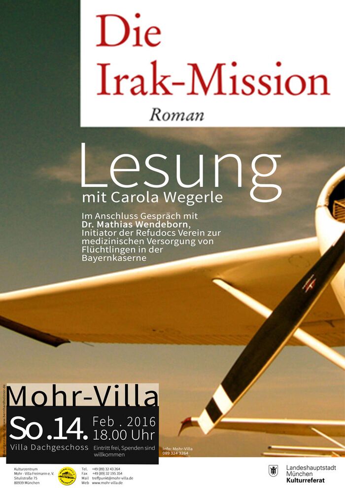 Plakat zur Veranstaltung: Die Irak Mission