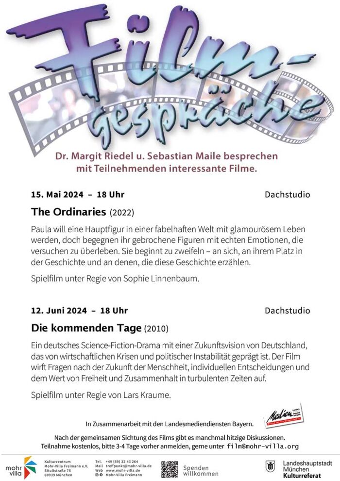 Plakat zur Veranstaltung: Filmgespräche: Die kommenden Tage (2010)
