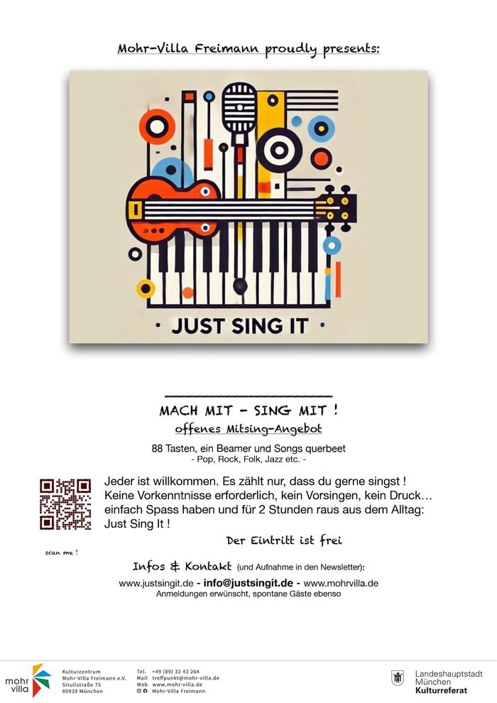 Plakat zur Veranstaltung: Just Sing It