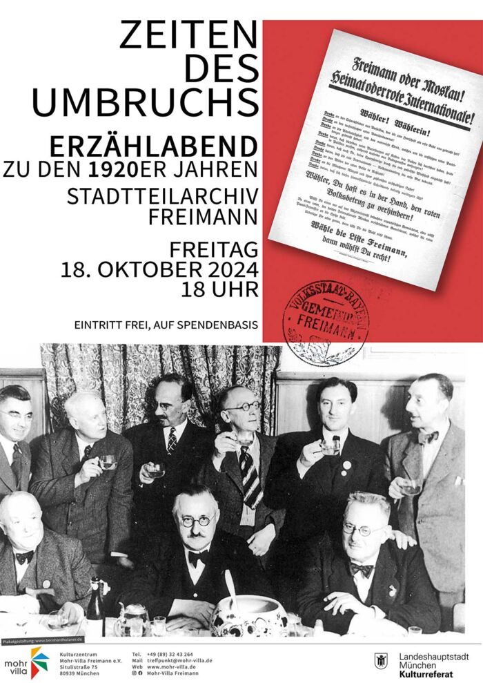 Plakat zur Veranstaltung: Zeiten des Umbruchs