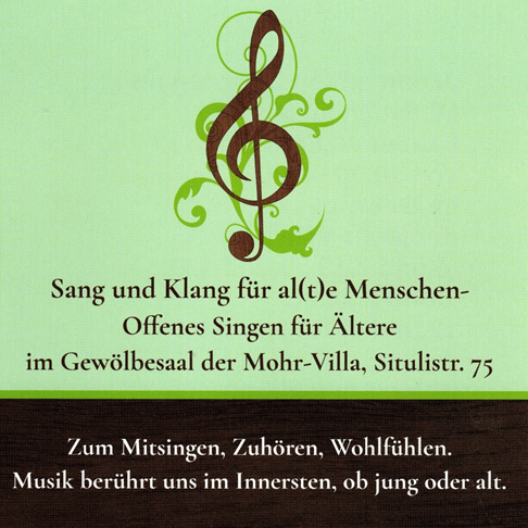 Offenes Singen für ältere Menschen