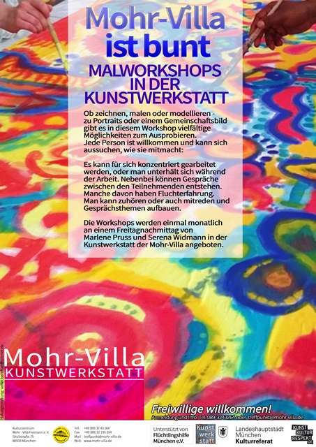 Plakat zur Veranstaltung: Mohr-Villa ist bunt